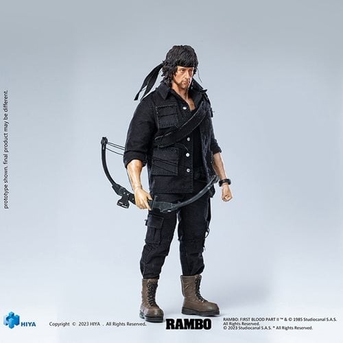 Hiya Toys: Rambo: First Blood Part II: John Rambo 1/12 Scale (PX Previews Exclusive - Exquisite Super Series) Action Figure - Image 8