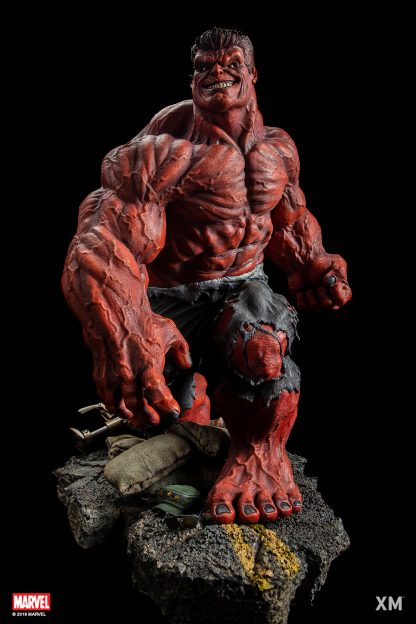 Red Hulk 1/4 Scale Premium Collectible Statue - Image 6