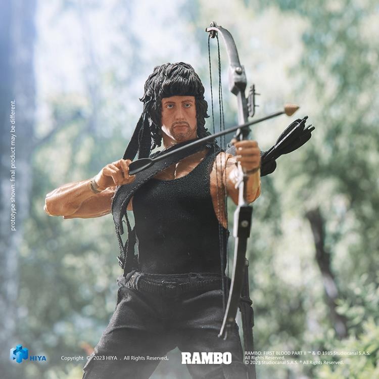 Hiya Toys: Rambo: First Blood Part II: John Rambo 1/12 Scale (PX Previews Exclusive - Exquisite Super Series) Action Figure - Image 7