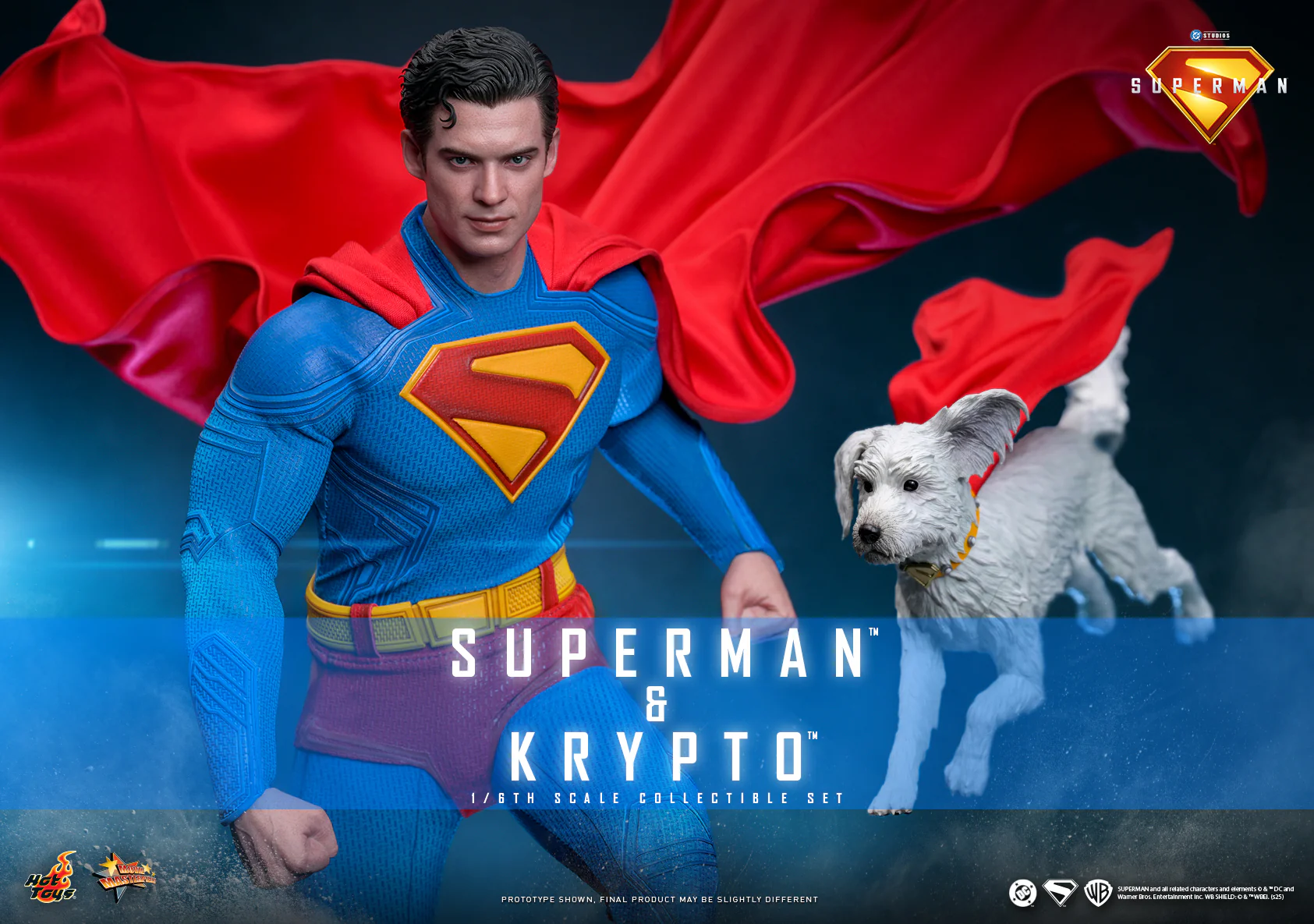 Hot Toys: MMS812 Superman (2025 Movie): Superman & Krypto 1/6th
