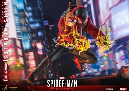 Hot Toys: VGM50 Marvel’s Spider-Man: Miles Morales: Miles Morales (Bodega Cat Suit) 1/6th Scale  Collectible Figure - Image 5