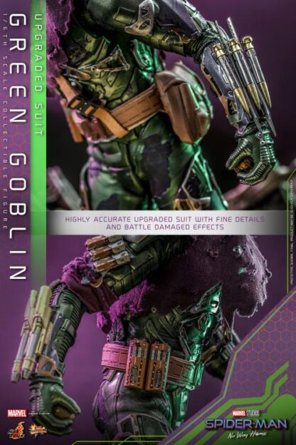 Hot Toys: MMS674 Spider-Man: No Way Home Green Goblin (Upgraded Suit) 1/6th Scale Collectible Figure - Image 5