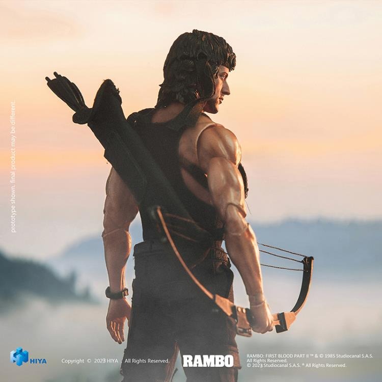 Hiya Toys: Rambo: First Blood Part II: John Rambo 1/12 Scale (PX Previews Exclusive - Exquisite Super Series) Action Figure - Image 3