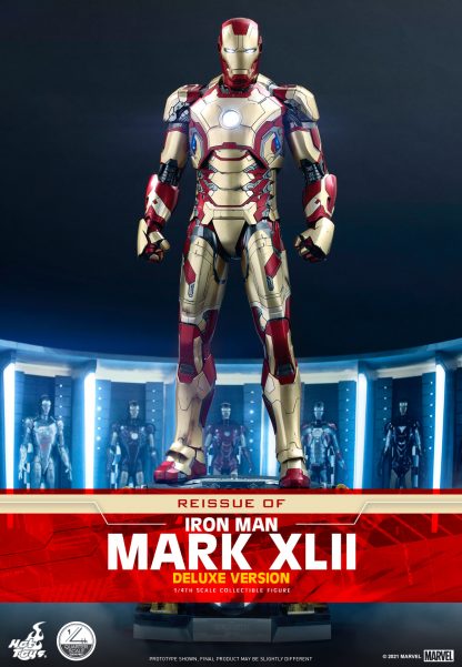 Hot Toys: QS008 Iron Man 3: Iron Man Mark 42 1/4th Scale Collectible Figure [Deluxe Version] (Re-Issue) - Image 13