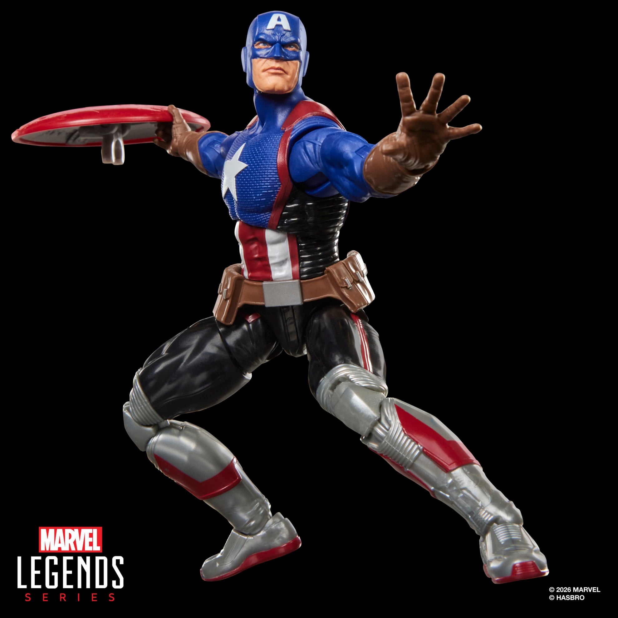 Marvel Legends: Avengers Twilight Captain America Figure (with Exclusive Magic: The Gathering Card) - Image 3
