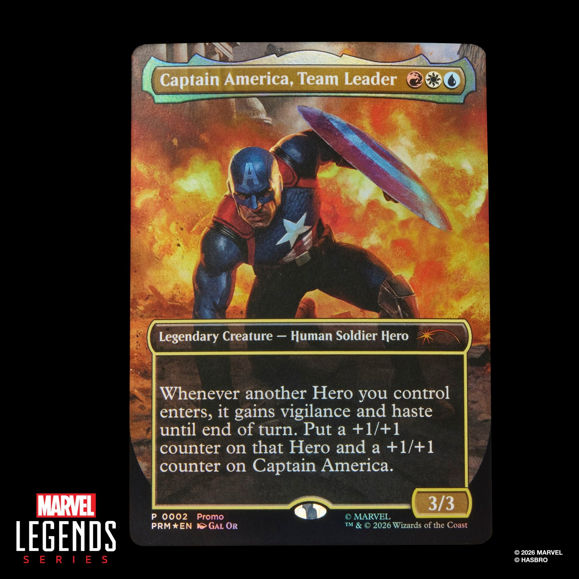 Marvel Legends: Avengers Twilight Captain America Figure (with Exclusive Magic: The Gathering Card) - Image 10