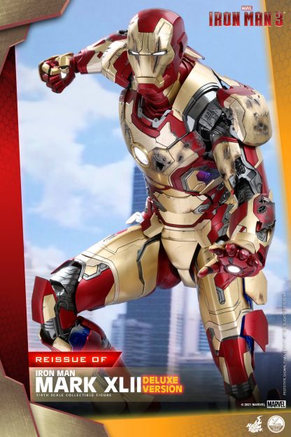 Hot Toys: QS008 Iron Man 3: Iron Man Mark 42 1/4th Scale Collectible Figure [Deluxe Version] (Re-Issue) - Image 19