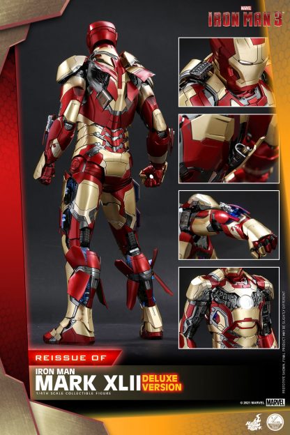 Hot Toys: QS008 Iron Man 3: Iron Man Mark 42 1/4th Scale Collectible Figure [Deluxe Version] (Re-Issue) - Image 21