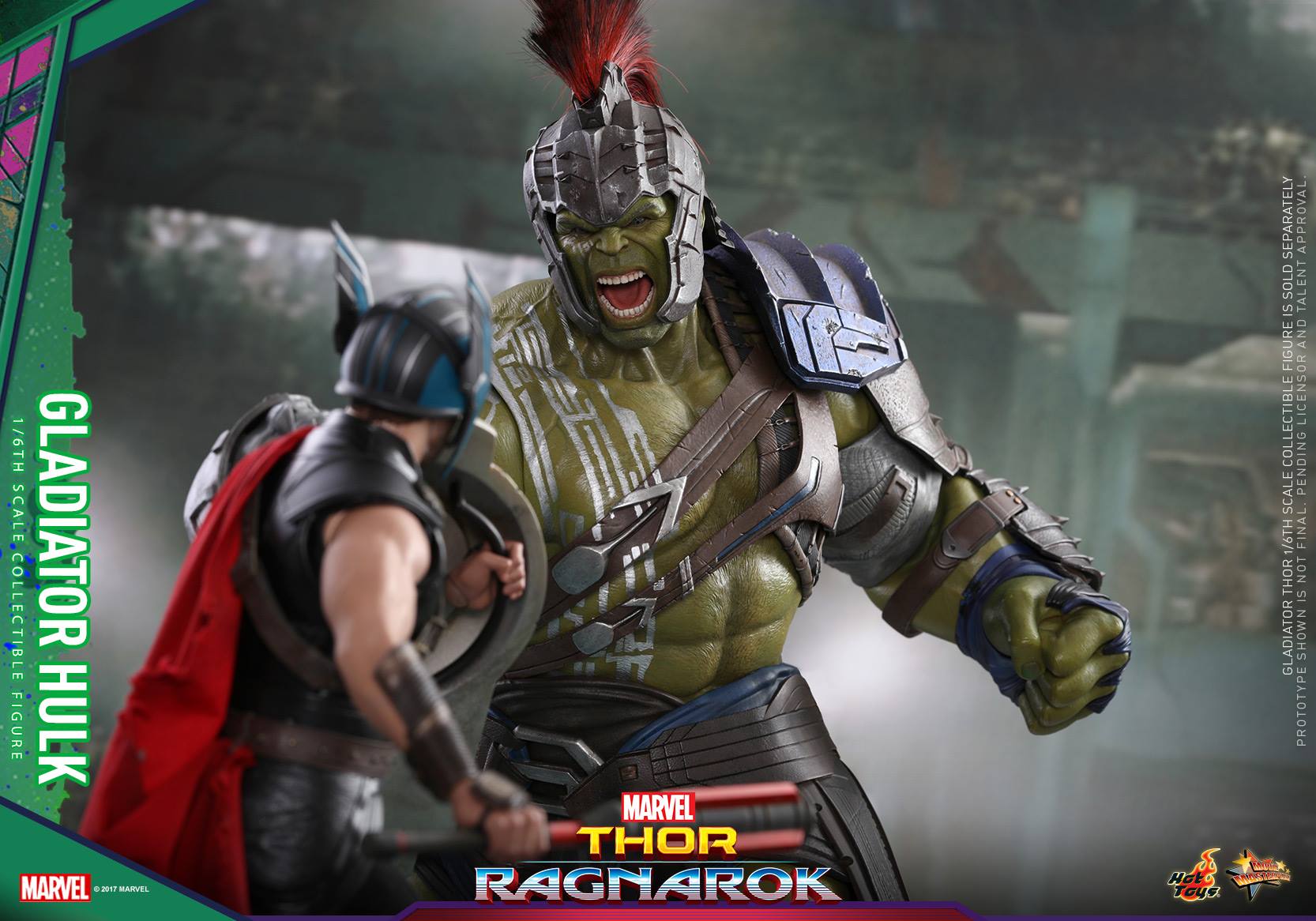 Hot Toys: MMS430 Thor Ragnarok Gladiator Hulk 1/6 Scale Collectible Figure - Image 12