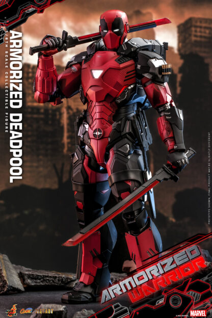 Hot Toys: CMS09D42 Armorized Warrior Armorized Deadpool 1/6th Scale  Collectible Figure [Armorized Warrior Collection] - Image 7