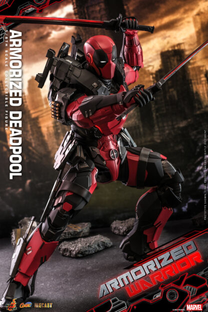 Hot Toys: CMS09D42 Armorized Warrior Armorized Deadpool 1/6th Scale  Collectible Figure [Armorized Warrior Collection] - Image 9