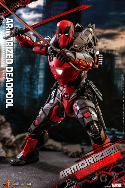 Hot Toys: CMS09D42 Armorized Warrior Armorized Deadpool 1/6th Scale  Collectible Figure [Armorized Warrior Collection] - Image 18