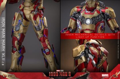 Hot Toys: MMS759D66 Iron Man III Iron Man Mark XLII (2.0) 1/6th Scale Collectible Figure (Deluxe Version) - Image 16