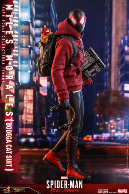 Hot Toys: VGM50 Marvel’s Spider-Man: Miles Morales: Miles Morales (Bodega Cat Suit) 1/6th Scale  Collectible Figure - Image 11