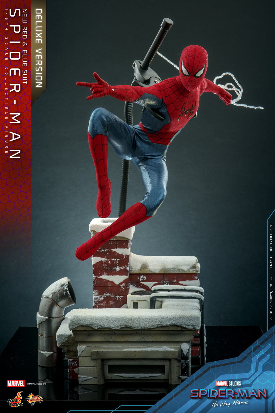 Hot Toys: MMS680 Spider-Man: No Way Home Spider-Man (New Red and