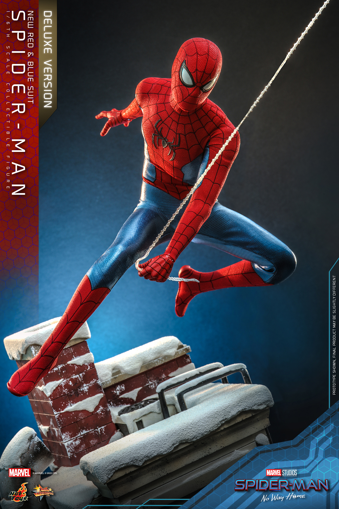 スパイダーマン 新赤青スーツ デラックス版 MMS680欠損あり Hot Toys: MMS680 Spider-Man: No Way Home Spider-Man (New Red and
