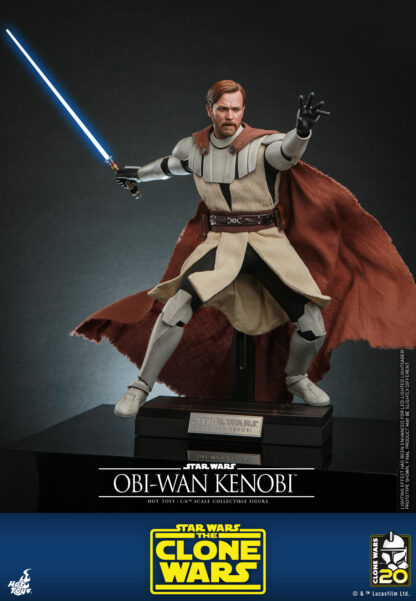 Hot Toys: TMS095 Star Wars: The Clone Wars OBI-WAN KENOBI 1/6th Scale Collectible Figure - Image 2