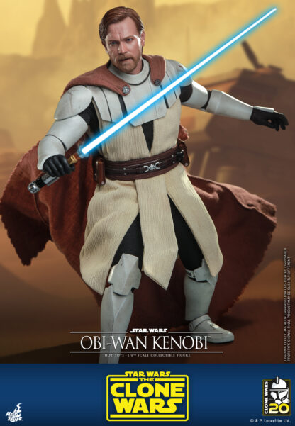 Hot Toys: TMS095 Star Wars: The Clone Wars OBI-WAN KENOBI 1/6th Scale Collectible Figure - Image 4