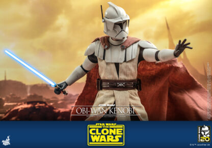 Hot Toys: TMS095 Star Wars: The Clone Wars OBI-WAN KENOBI 1/6th Scale Collectible Figure - Image 5