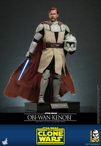 Hot Toys: TMS095 Star Wars: The Clone Wars OBI-WAN KENOBI 1/6th Scale Collectible Figure - Image 6