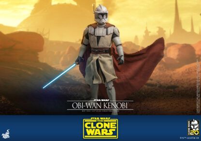 Hot Toys: TMS095 Star Wars: The Clone Wars OBI-WAN KENOBI 1/6th Scale Collectible Figure - Image 7