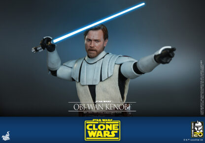 Hot Toys: TMS095 Star Wars: The Clone Wars OBI-WAN KENOBI 1/6th Scale Collectible Figure - Image 8