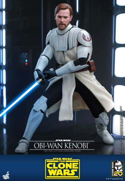 Hot Toys: TMS095 Star Wars: The Clone Wars OBI-WAN KENOBI 1/6th Scale Collectible Figure - Image 9