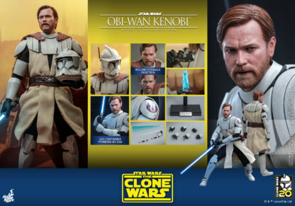 Hot Toys: TMS095 Star Wars: The Clone Wars OBI-WAN KENOBI 1/6th Scale Collectible Figure - Image 13