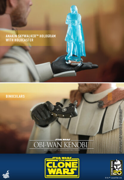 Hot Toys: TMS095 Star Wars: The Clone Wars OBI-WAN KENOBI 1/6th Scale Collectible Figure - Image 14