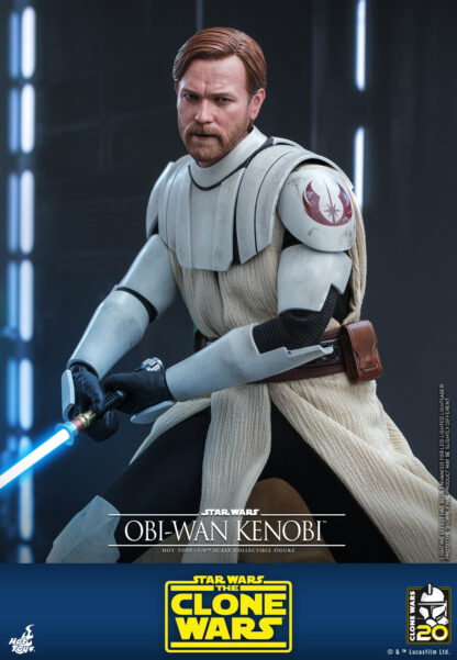 Hot Toys: TMS095 Star Wars: The Clone Wars OBI-WAN KENOBI 1/6th Scale Collectible Figure - Image 15