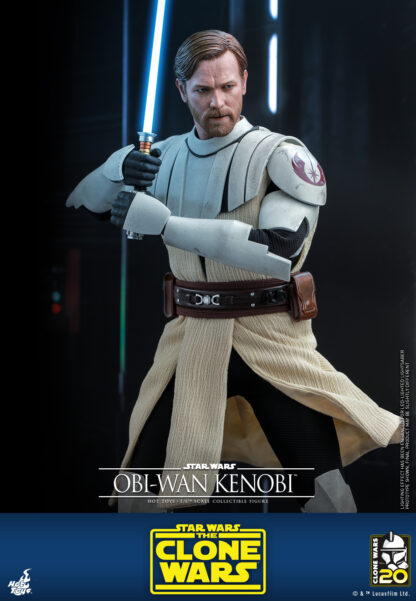 Hot Toys: TMS095 Star Wars: The Clone Wars OBI-WAN KENOBI 1/6th Scale Collectible Figure - Image 17