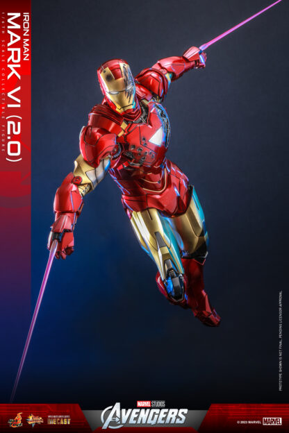 Hot Toys: MMS687D52 The Avengers Iron Man Mark VI (2.0) 1/6th Scale Collectible Figure Set - Image 13