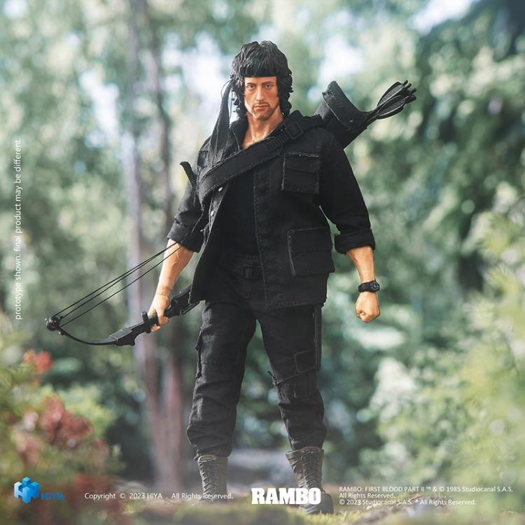 Hiya Toys: Rambo: First Blood Part II: John Rambo 1/12 Scale (PX Previews Exclusive - Exquisite Super Series) Action Figure - Image 5