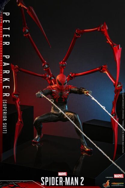 Hot Toys: VGM61 Marvel's Spider-Man 2 Peter Parker (Superior Suit) 1/6 Scale Collectible Figure - Image 10