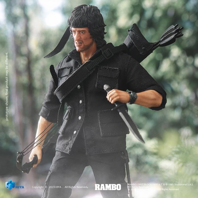 Hiya Toys: Rambo: First Blood Part II: John Rambo 1/12 Scale (PX Previews Exclusive - Exquisite Super Series) Action Figure - Image 6