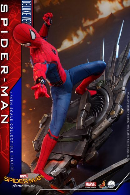 Hot Toys: QS015 Spider-Man: Homecoming Spider-Man 1/4 Scale Collectible Figure (Deluxe Version) - Image 4