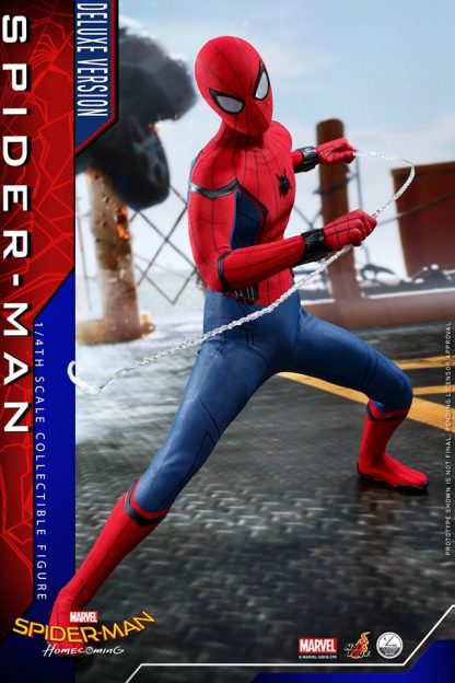 Hot Toys: QS015 Spider-Man: Homecoming Spider-Man 1/4 Scale Collectible Figure (Deluxe Version) - Image 5