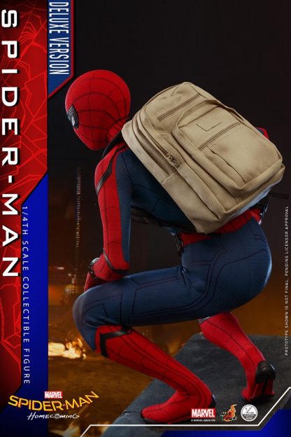 Hot Toys: QS015 Spider-Man: Homecoming Spider-Man 1/4 Scale Collectible Figure (Deluxe Version) - Image 6