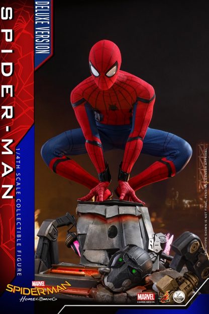 Hot Toys: QS015 Spider-Man: Homecoming Spider-Man 1/4 Scale Collectible Figure (Deluxe Version) - Image 16