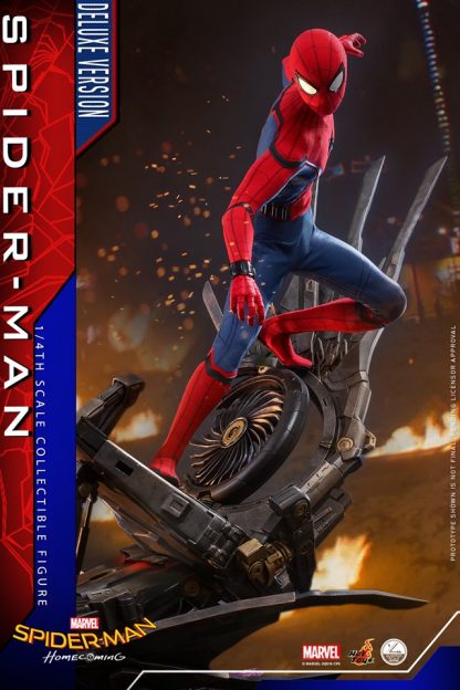 Hot Toys: QS015 Spider-Man: Homecoming Spider-Man 1/4 Scale Collectible Figure (Deluxe Version) - Image 17