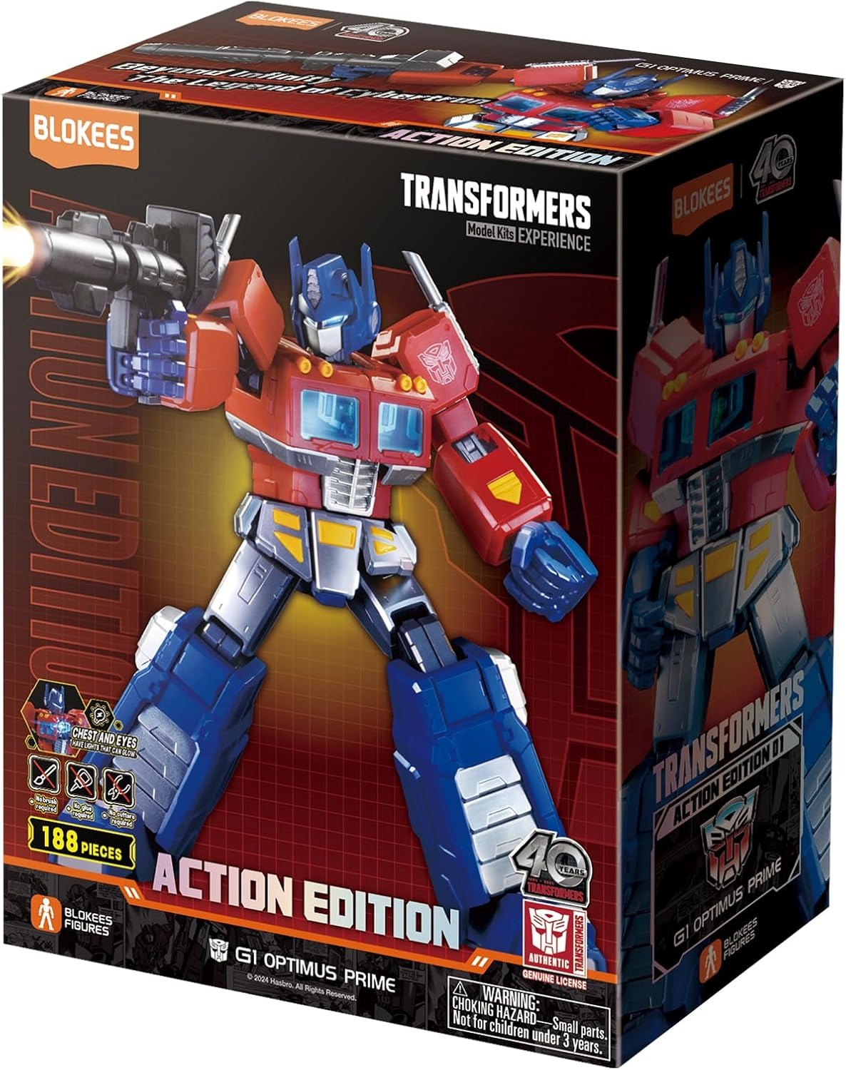 Blokees: Transformers Optimus Prime (G1) Action Edition 01 7 inch Model Kit (71156) - Image 6