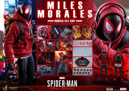 Hot Toys: VGM50 Marvel’s Spider-Man: Miles Morales: Miles Morales (Bodega Cat Suit) 1/6th Scale  Collectible Figure - Image 6