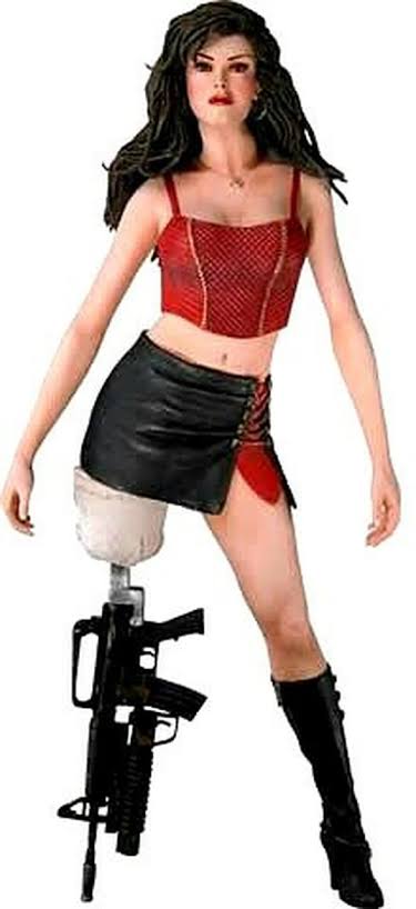 【3000個限定】Mcfarlane JETER 1998ワールドシリーズ Grindhouse Planet Terror: Cherry Figure [Rose McGowan] ** Yellowed