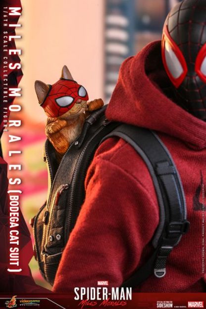 Hot Toys: VGM50 Marvel’s Spider-Man: Miles Morales: Miles Morales (Bodega Cat Suit) 1/6th Scale  Collectible Figure - Image 4