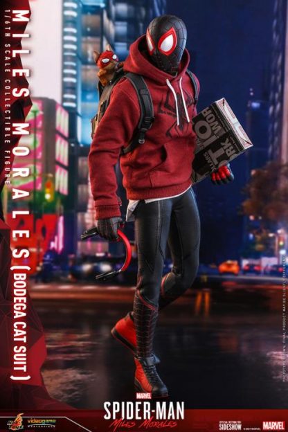 Hot Toys: VGM50 Marvel’s Spider-Man: Miles Morales: Miles Morales (Bodega Cat Suit) 1/6th Scale  Collectible Figure - Image 9