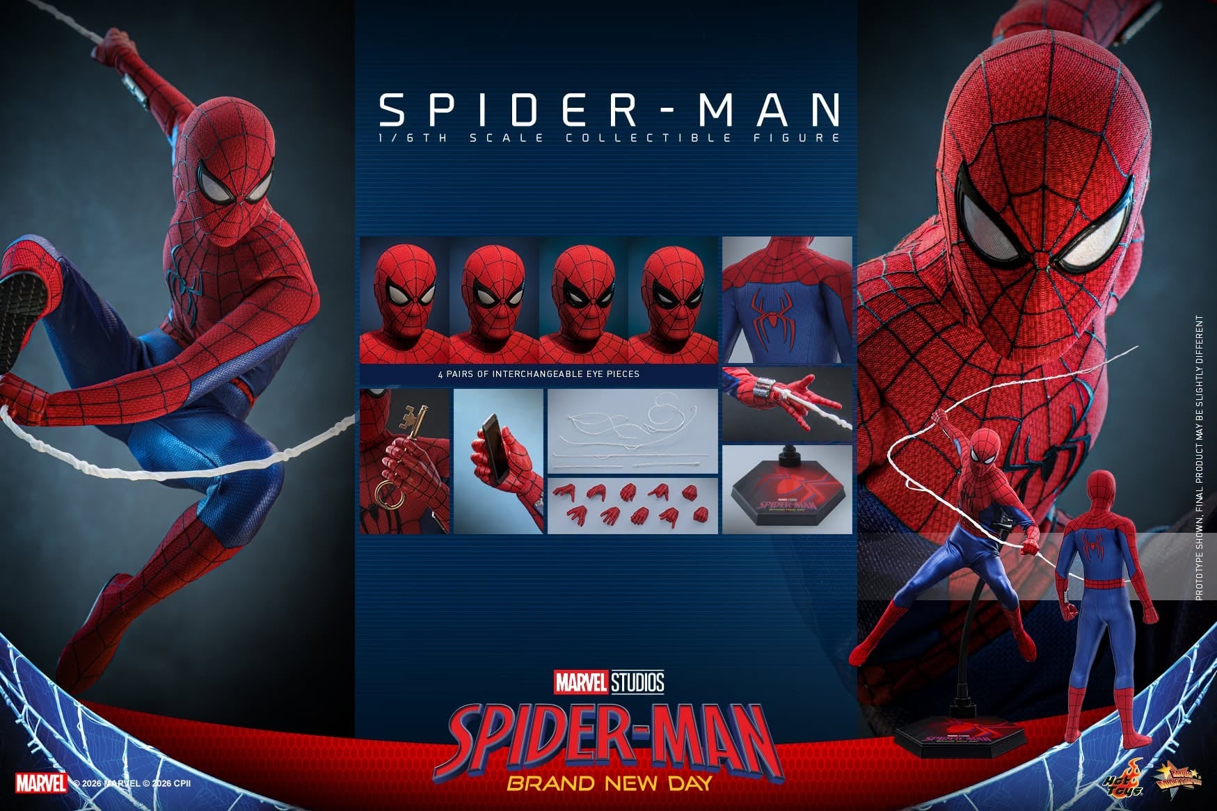 Hot Toys: MMS892 Spider-Man Brand New Day: Spider-Man 1/6 Scale Collectible Figure - Image 7