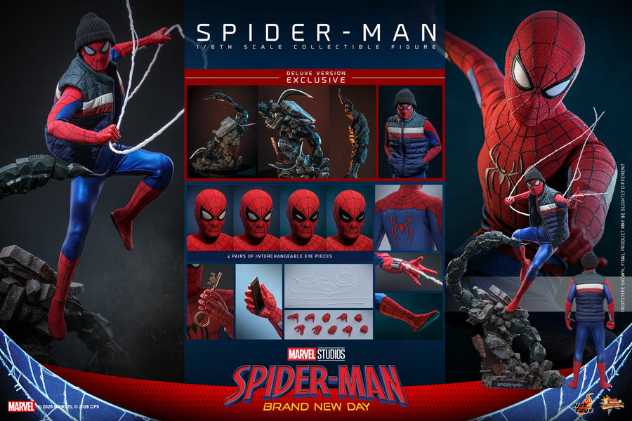 Hot Toys: MMS893 Spider-Man: Brand New Day Spider-Man 1/6th scale Collectible Figure (Deluxe Version) - Image 9