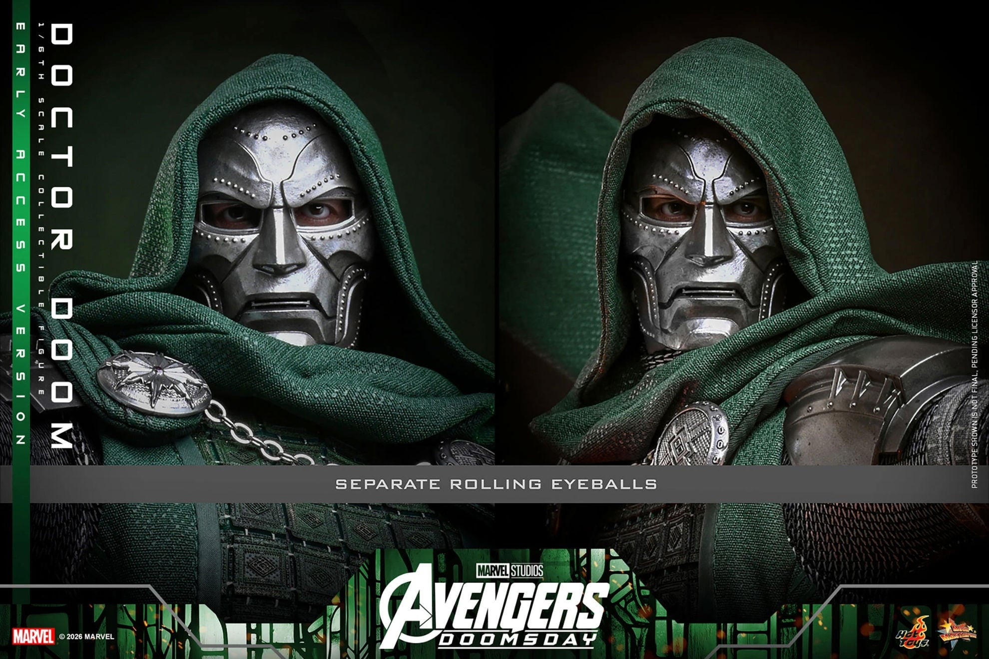 Hot Toys: MMS906B Avengers: Doomsday Doctor Doom 1/6th Scale Collectible Figure (Early Access Special Edition) - Image 3