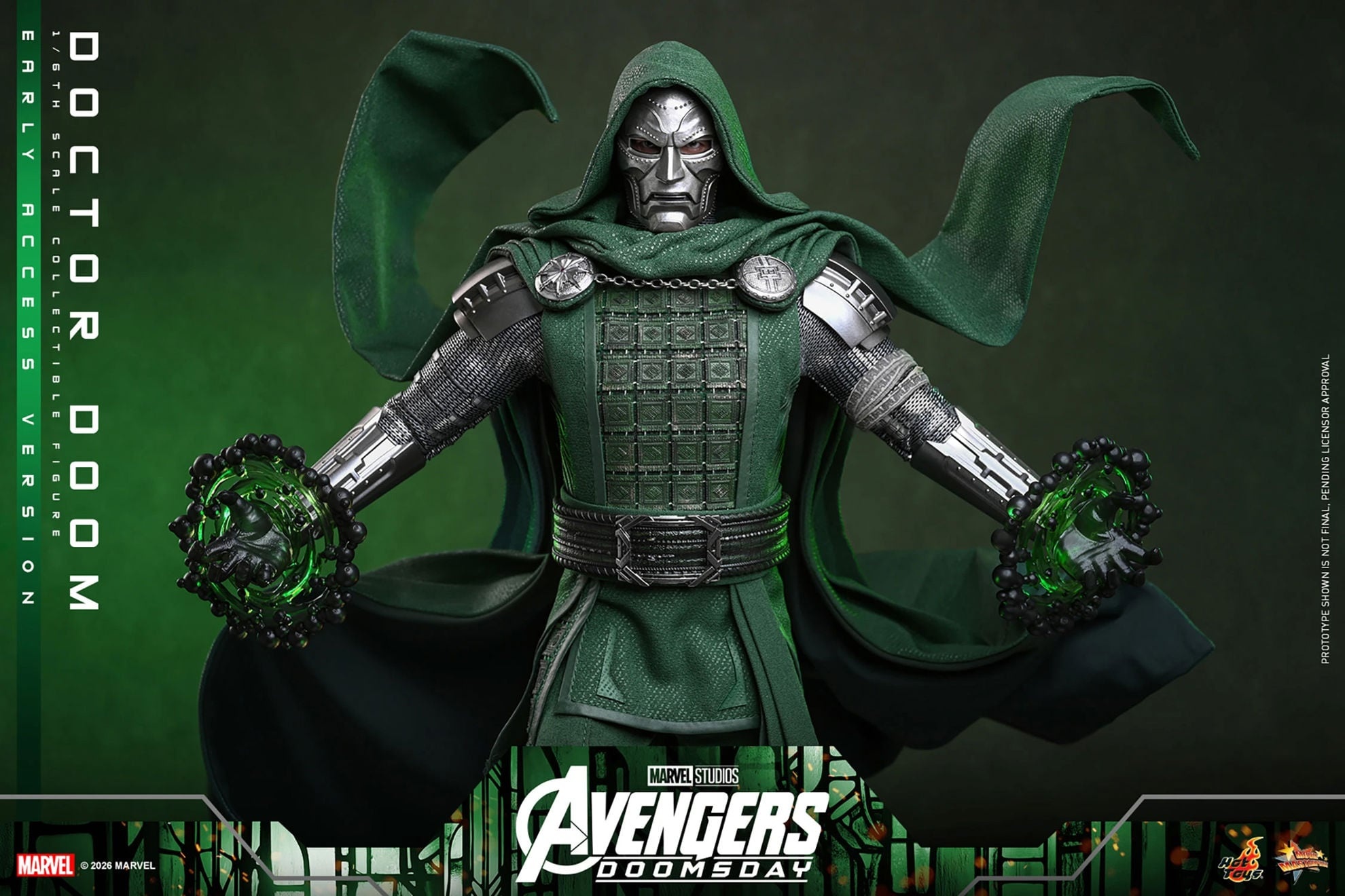 Hot Toys: MMS906B Avengers: Doomsday Doctor Doom 1/6th Scale Collectible Figure (Early Access Special Edition) - Image 5
