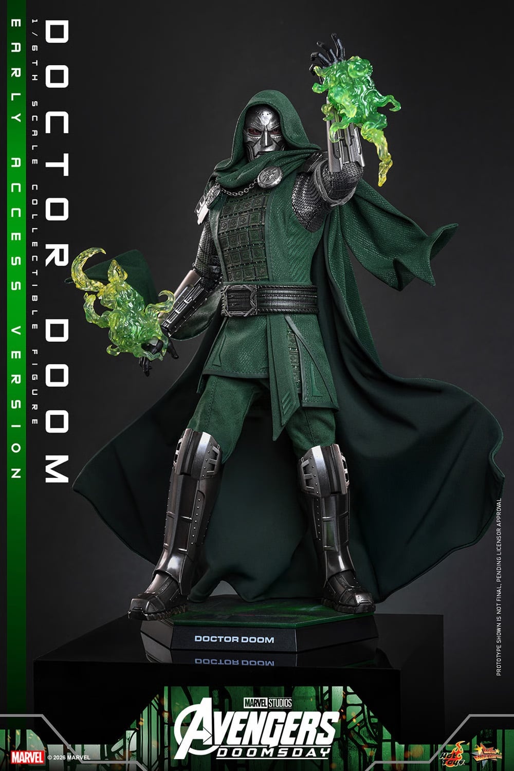 Hot Toys: MMS906B Avengers: Doomsday Doctor Doom 1/6th Scale Collectible Figure (Early Access Special Edition) - Image 6